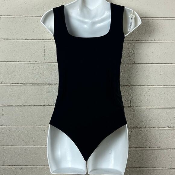 Aerie Smoothez Black Bodysuit size L NWT - Picture 2 of 8
